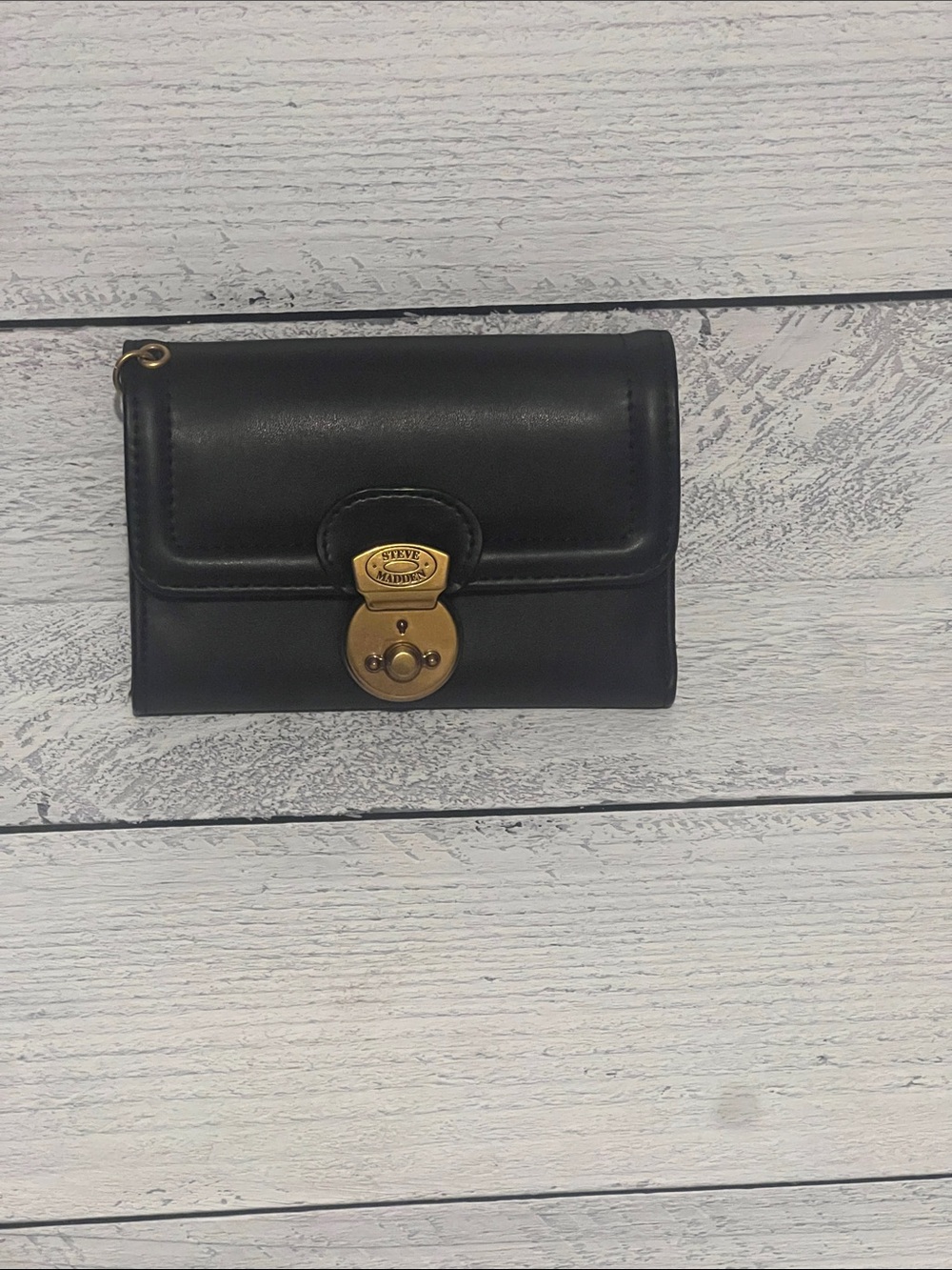 Steve Madden Wallet with Gold Lock